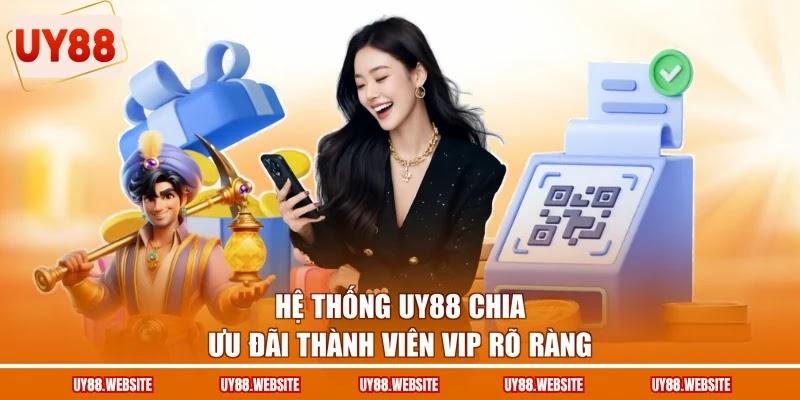 Hệ thống UY88 chia ưu đãi thành viên VIP rõ ràng